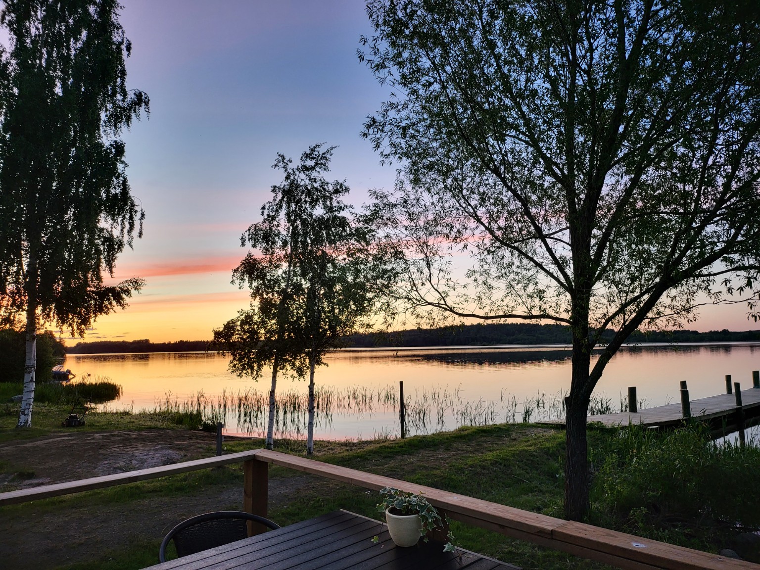 Sunset over Lake Vanajavesi